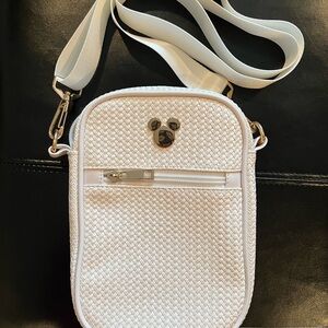 White Woven Crossbody Bag